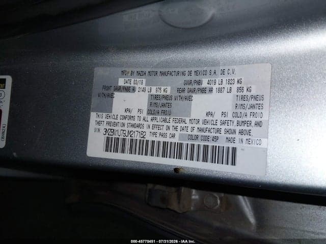 2018 MAZDA MAZDA3 SPORT 9