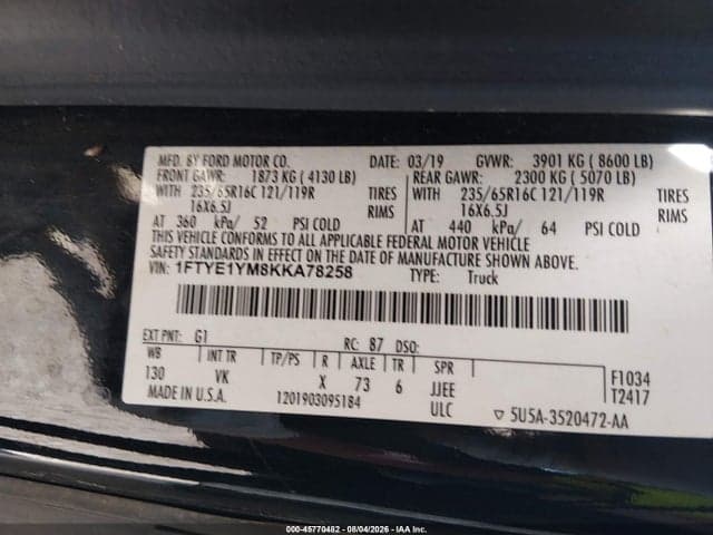 2019 FORD TRANSIT-150 9