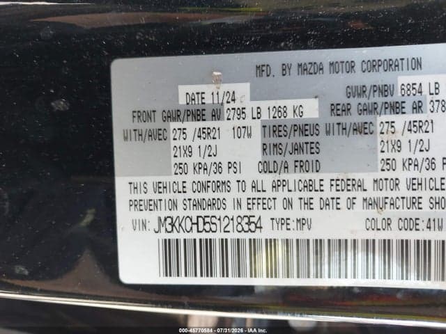 2025 MAZDA CX-90 3.3 TURBO PREMIUM SPORT 9