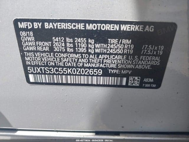 2019 BMW X3 M40I 9