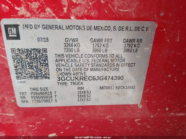 2018 CHEVROLET SILVERADO 1500 2LT 9