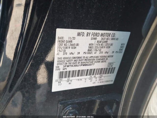 2023 FORD MUSTANG MACH-E PREMIUM 9
