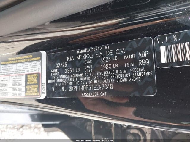 2026 KIA K4 LX 9