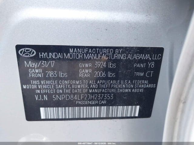 2018 HYUNDAI ELANTRA SEL 9