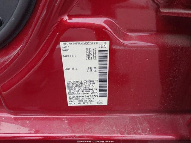 2023 NISSAN ALTIMA SL INTELLIGENT AWD 9