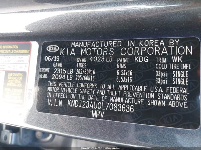 2020 KIA SOUL LX 9