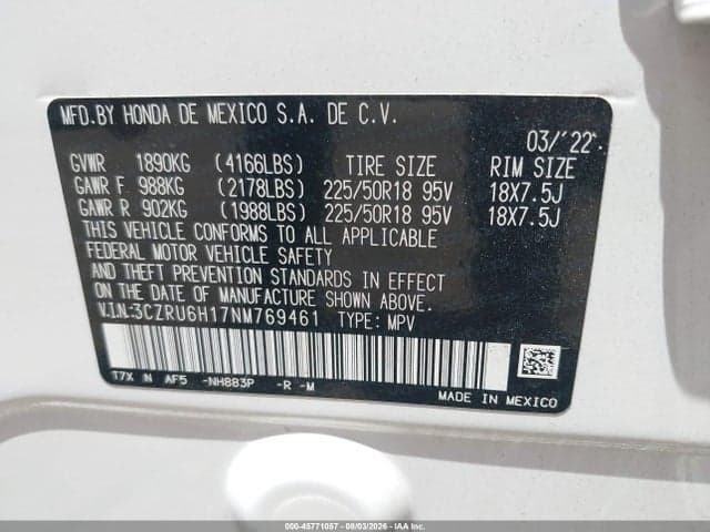 2022 HONDA HR-V AWD SPORT 9