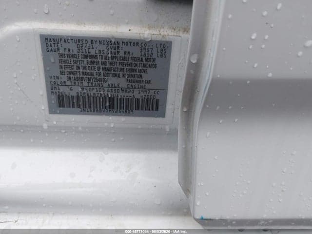 2021 NISSAN SENTRA S XTRONIC CVT 9