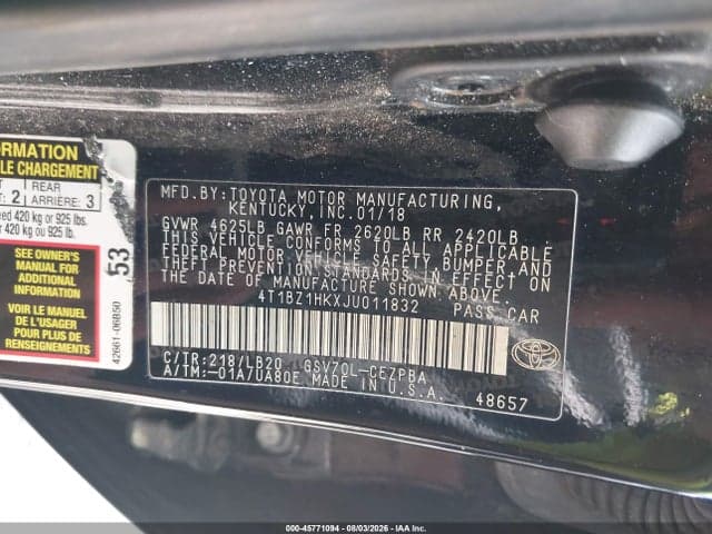 2018 TOYOTA CAMRY XSE V6 9