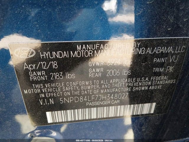 2018 HYUNDAI ELANTRA SEL 9