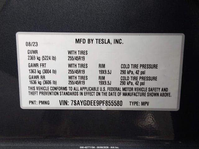 2023 TESLA MODEL Y 9