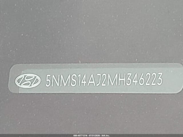 2021 HYUNDAI SANTA FE SE 9