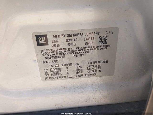 2018 BUICK ENCORE PREFERRED 9