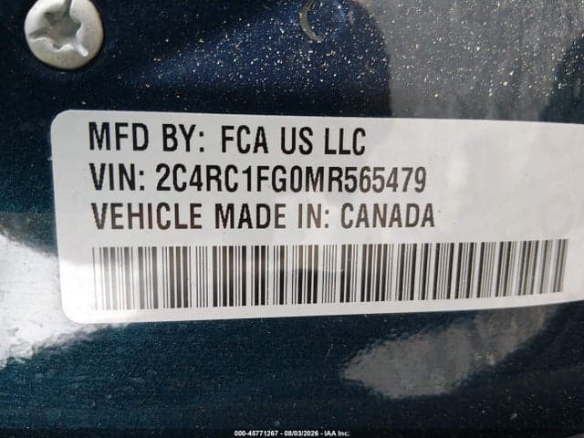 2021 CHRYSLER PACIFICA TOURING 9