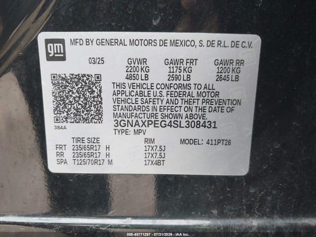 2025 CHEVROLET EQUINOX AWD LT 9