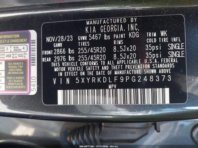 2023 KIA SORENTO SX 9