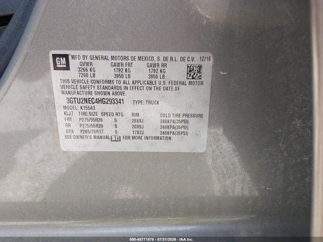 2017 GMC SIERRA 1500 SLT 9