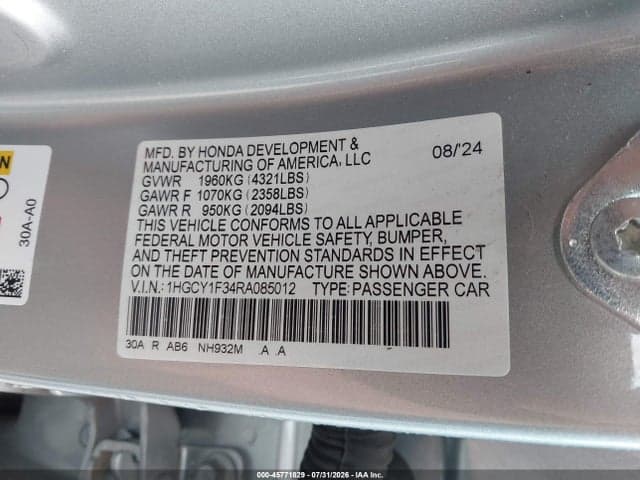 2024 HONDA ACCORD EX 9