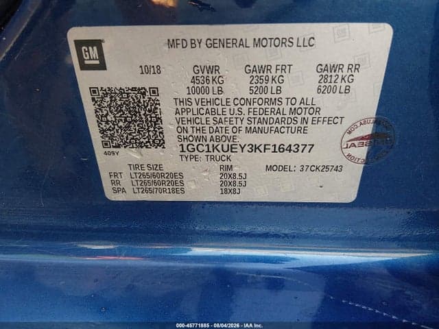2019 CHEVROLET SILVERADO 2500HD HIGH COUNTRY 9