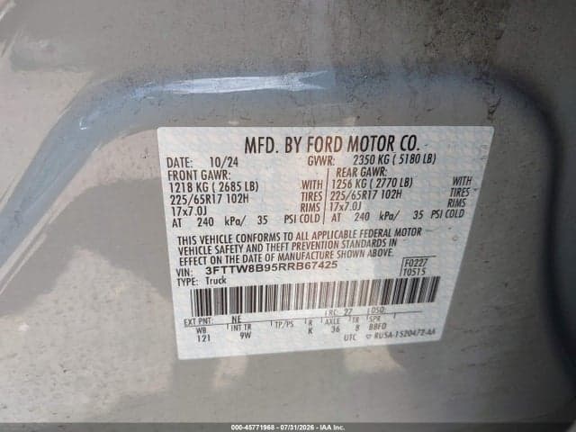 2024 FORD MAVERICK XL 9