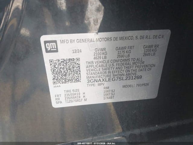 2025 CHEVROLET EQUINOX FWD RS 9