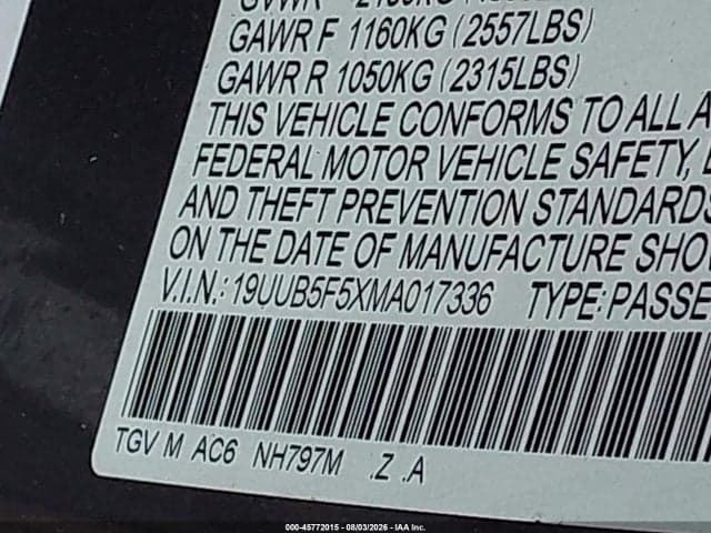 2021 ACURA TLX A-SPEC PACKAGE 9