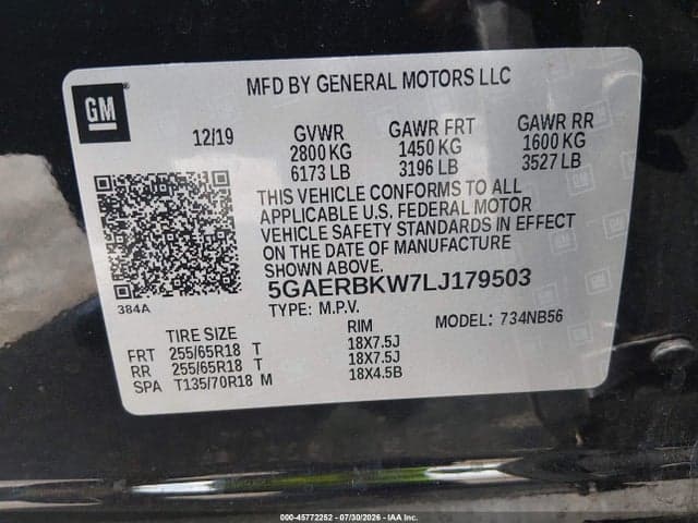 2020 BUICK ENCLAVE FWD ESSENCE 9