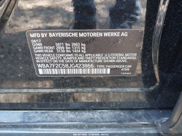 2018 BMW ALPINA B7 XDRIVE 9