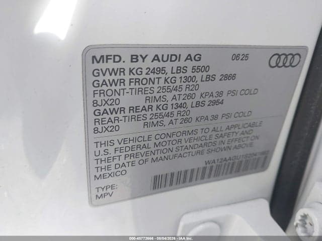 2025 AUDI ALL-NEW Q5 PREMIUM PLUS TFSI QUATTRO S TRONIC 9