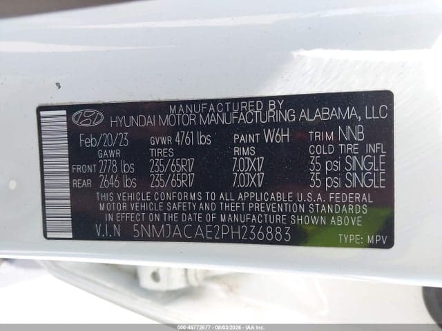 2023 HYUNDAI TUCSON SE 9