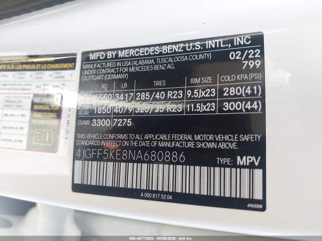 2022 MERCEDES-BENZ GLS 450 4MATIC 9
