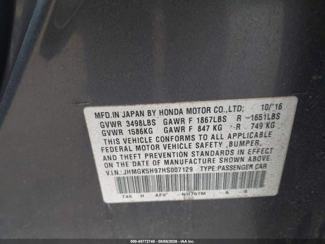 2017 HONDA FIT EX-L 9
