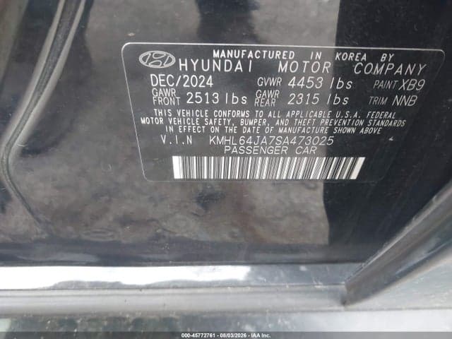 2025 HYUNDAI SONATA SEL 9