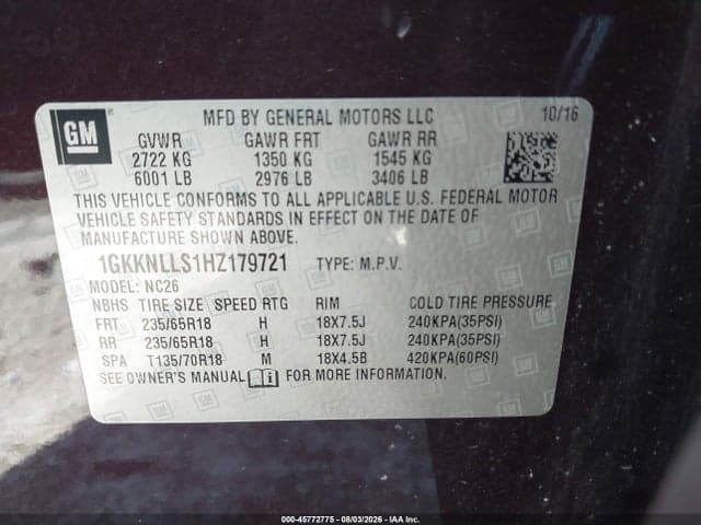 2017 GMC ACADIA SLE-2 9