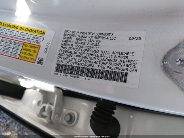 2025 HONDA ACCORD SE 9