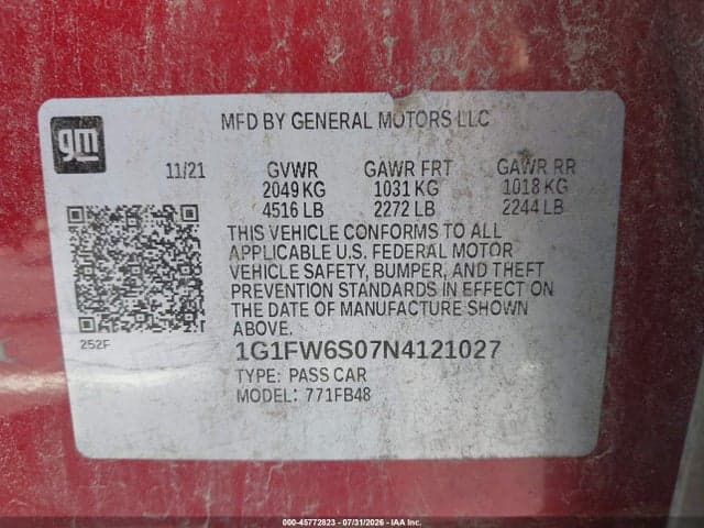 2022 CHEVROLET BOLT EV 1LT 9
