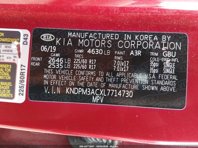2020 KIA SPORTAGE LX 9