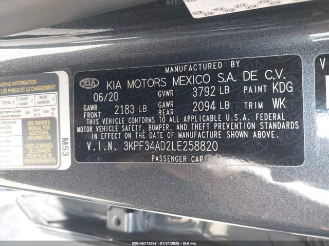 2020 KIA FORTE GT-LINE 9