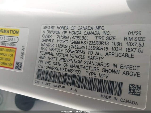 2026 HONDA CR-V EX AWD 9