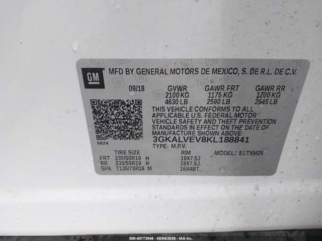 2019 GMC TERRAIN SLT 9