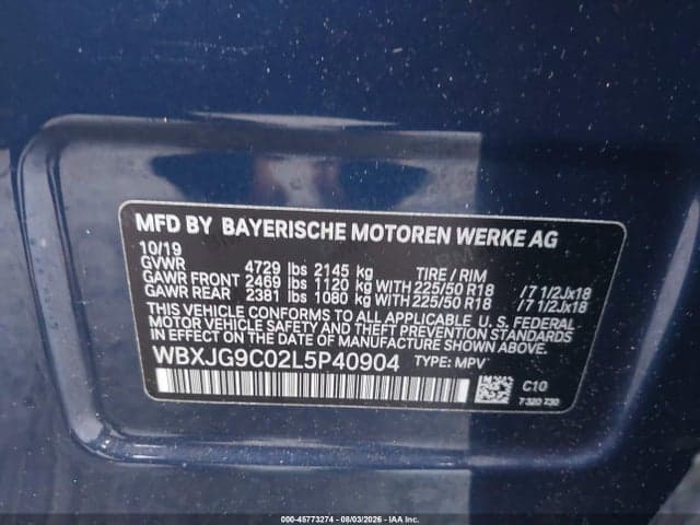 2020 BMW X1 XDRIVE28I 9