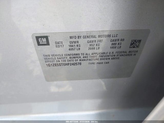 2017 CHEVROLET MALIBU 1LT 9
