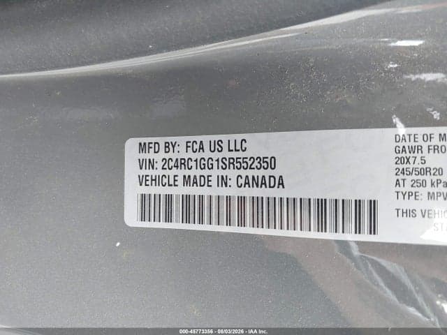 2025 CHRYSLER PACIFICA LIMITED 9