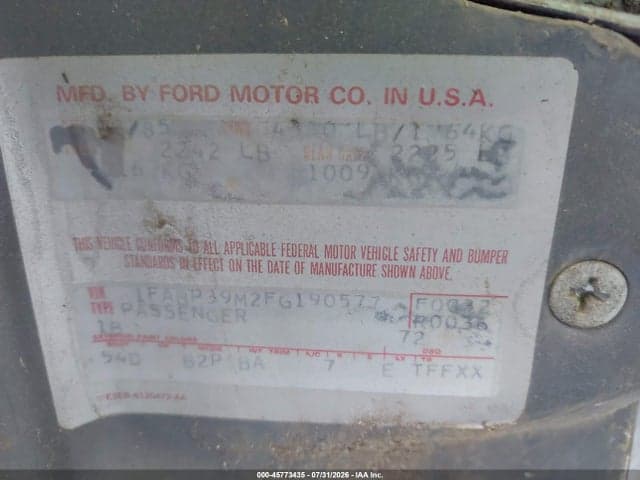 1985 FORD LTD 9