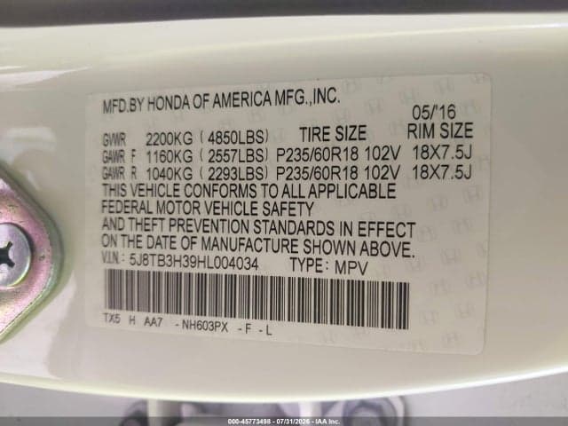 2017 ACURA RDX ACURAWATCH PLUS PACKAGE 9