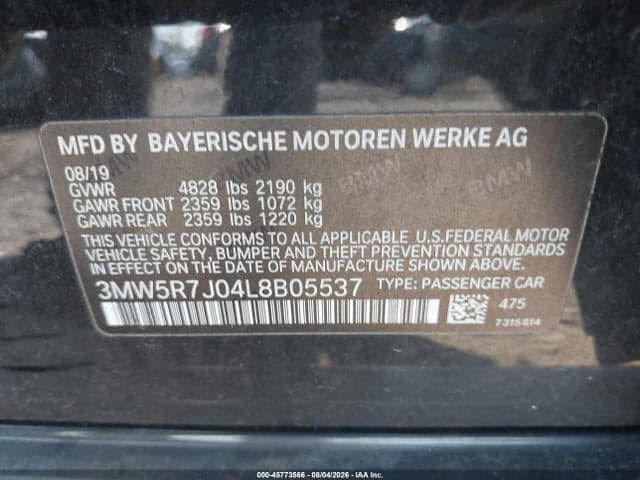 2020 BMW 330I XDRIVE 9