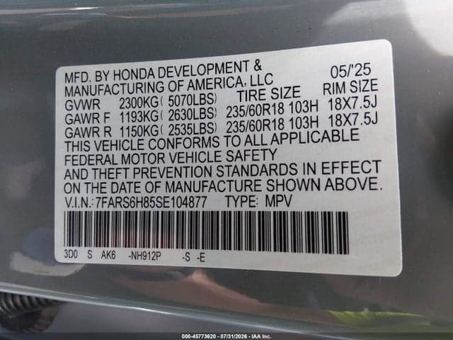 2025 HONDA CR-V HYBRID SPORT-L 9