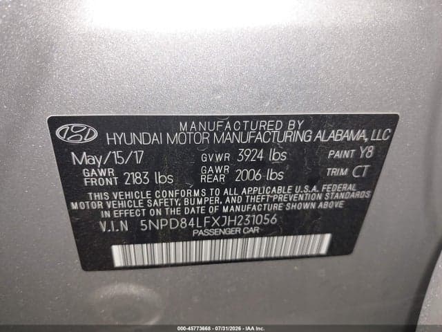 2018 HYUNDAI ELANTRA SEL 9