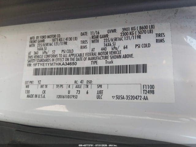 2017 FORD TRANSIT-150 8