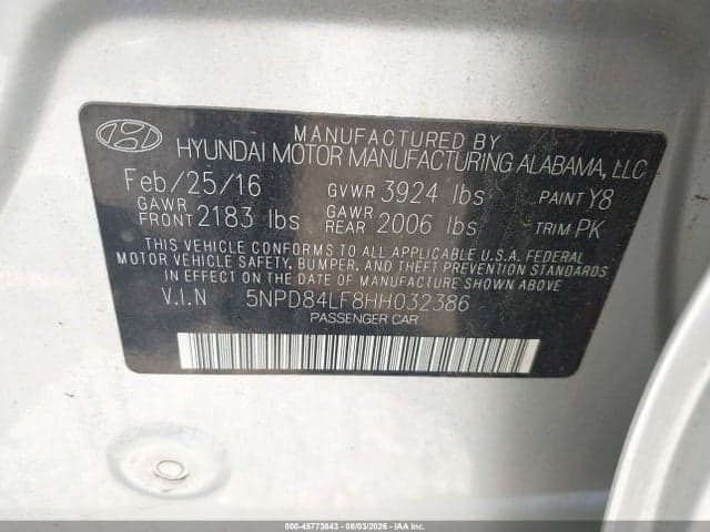 2017 HYUNDAI ELANTRA SE 9